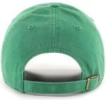 47 MLB Kelly Green Primary Logo Clean Up Adjustable Strap Hat Cap, Adult One Size Fits All (Atlanta Braves)