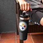 FOCO Pittsburgh Steelers NFL 30 oz Straw Tumbler