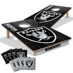 YouTheFan NFL Las Vegas Raiders 2’ x 3’ Cornhole Game