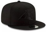 New Era NFL 9FIFTY Black On Black Adjustable Snapback Hat Cap One Size Fits All (US, Alpha, One Size, Carolina Panthers)