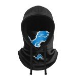 FOCO Detroit Lions NFL Black Drawstring Hooded Gaiter