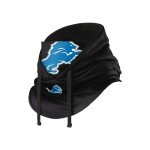 FOCO Detroit Lions NFL Black Drawstring Hooded Gaiter