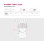 FOCO Detroit Lions NFL Black Drawstring Hooded Gaiter