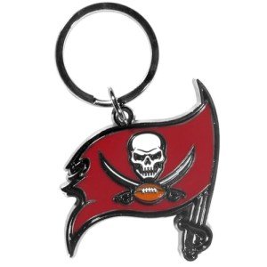 NFL Siskiyou Sports Fan Shop Tampa Bay Buccaneers Chrome & Enameled Key Chain One Size Team Colors