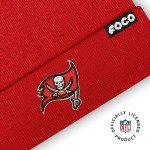 FOCO Men's Tampa Bay Buccaneers NFL Logo Basic Beanie Hat, Team Color