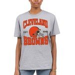 Junk Food Standard Classic Crew Neck, Authentic Details, Unisex Fit, Cleveland Browns-Heather Grey XX-Large