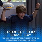 Franklin Sports NFL Los Angeles Chargers Football - Kids Foam Football - Soft Junior Size 8.5" Ball with 3D Logos - Perfect for Gameday + Tailgates