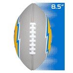 Franklin Sports NFL Los Angeles Chargers Football - Kids Foam Football - Soft Junior Size 8.5" Ball with 3D Logos - Perfect for Gameday + Tailgates