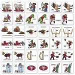 YouTheFan NFL San Francisco 49ers Licensed Memory Match Game