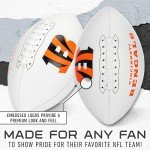 Franklin Sports NFL Cincinnati Bengals Autograph Football - Official Size White Panel Souvenir Football for Autographs + Signatures - NFL Team Fan Shop Memorabilia Football for Display