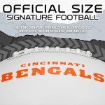 Franklin Sports NFL Cincinnati Bengals Autograph Football - Official Size White Panel Souvenir Football for Autographs + Signatures - NFL Team Fan Shop Memorabilia Football for Display