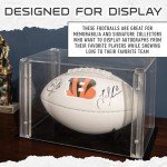 Franklin Sports NFL Cincinnati Bengals Autograph Football - Official Size White Panel Souvenir Football for Autographs + Signatures - NFL Team Fan Shop Memorabilia Football for Display
