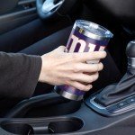 Rico Industries NFL Football New York Giants 20oz Stainless Steel Tumbler with Lid - Great For Coffee, Tea, Water or Cocktails