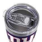 Rico Industries NFL Football New York Giants 20oz Stainless Steel Tumbler with Lid - Great For Coffee, Tea, Water or Cocktails
