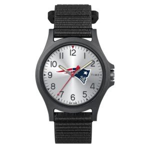 Timex Men's NFL Pride 40mm Watch – New England Patriots with Black FastWrap Strap