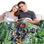 WTKBLAN Football Blanket Gifts, Sport Style Throw Blanket for Football Fans, Super Soft Cozy Flannel Blanket for Bedroom Living Room 60"x50"