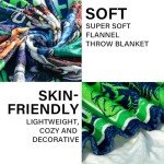 WTKBLAN Football Blanket Gifts, Sport Style Throw Blanket for Football Fans, Super Soft Cozy Flannel Blanket for Bedroom Living Room 60"x50"