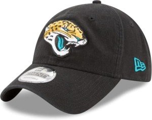 New Era NFL Core Classic 9TWENTY Team Color Adjustable Hat Cap One Size Fits All (US, Alpha, One Size, Jacksonville Jaguars Black, Jacksonville Jaguars)