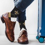 For Bare Feet NFL NEW ORLEANS SAINTS Argyle Remix Premium Dress Sock Team Color OSFM