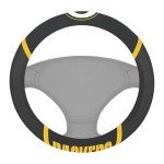 FANMATS 21528 Green Bay Packers Embroidered Steering Wheel Cover 15" x 15"