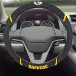 FANMATS 21528 Green Bay Packers Embroidered Steering Wheel Cover 15" x 15"