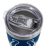 Rico Industries NFL Football Indianapolis Colts 20oz Stainless Steel Tumbler with Lid - Great For Coffee, Tea, Water or Cocktails