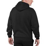 Junk Food Standard Clothing x NFL-Blackout-Pro Football Team Logo Unisex Adult Hooded Fleece Sweatshirt for Men and Women, Black