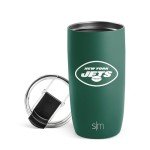 Simple Modern Officially Licensed NFL New York Jets 16oz Travel Coffee Tumbler with Flip Lid | Stainless Steel Cup | Football Gifts for Men, Women | Voyager Collection | New York Jets
