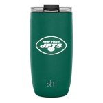 Simple Modern Officially Licensed NFL New York Jets 16oz Travel Coffee Tumbler with Flip Lid | Stainless Steel Cup | Football Gifts for Men, Women | Voyager Collection | New York Jets