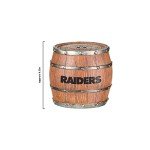 FOCO Las Vegas Raiders NFL 5 Pack Barrel Coaster Set