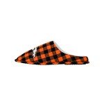 FOCO Men's NFL Denver Broncos Sherpa Lined Buffalo Check Memory Foam Slippers, Small (7-8)