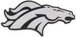 Rico Industries NFL Denver Broncos Chrome Finished Auto Emblem 3D Sticker