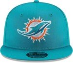 New Era NFL 9FIFTY Snapback Team Color Adjustable Hat Cap - One Size (US, Alpha, One Size, Miami Dolphins - Aqua)