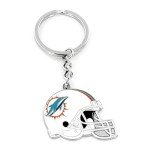 Aminco NFL Miami Dolphins Helmet Keychain, Team Color, 5