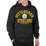 Junk Food Clothing x NFL - Pittsburgh Steelers - Classic Team Logo - Unisex Adult Pullover Fleece Hoodie for Men and Women - Size XX-Large , Black