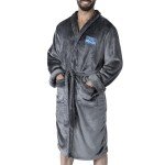 NORTHWEST NFL Detroit Lions Silk Touch Bath Robe, Large/X-Large, Rollout Charcoal
