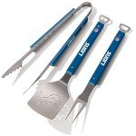 YouTheFan NFL Detroit Lions Spirit Series 3-Piece BBQ Set , Stainless Steel, 22" x 9"