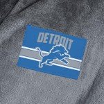 NORTHWEST NFL Detroit Lions Silk Touch Bath Robe, Large/X-Large, Rollout Charcoal