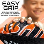 Franklin Sports NFL Cincinnati Bengals Football - Youth Football - Mini 8.5" Rubber Ball - Perfect for Kids - Team Logos and Colors