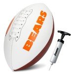 Franklin Sports NFL Chicago Bears Autograph Football - Official Size White Panel Souvenir Football for Autographs + Signatures - NFL Team Fan Shop Memorabilia Football for Display