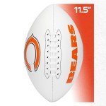 Franklin Sports NFL Chicago Bears Autograph Football - Official Size White Panel Souvenir Football for Autographs + Signatures - NFL Team Fan Shop Memorabilia Football for Display