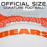 Franklin Sports NFL Chicago Bears Autograph Football - Official Size White Panel Souvenir Football for Autographs + Signatures - NFL Team Fan Shop Memorabilia Football for Display