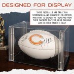 Franklin Sports NFL Chicago Bears Autograph Football - Official Size White Panel Souvenir Football for Autographs + Signatures - NFL Team Fan Shop Memorabilia Football for Display