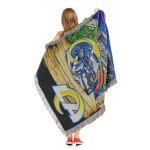 Northwest NFL Los Angeles Rams Unisex-Adult Woven Tapestry Throw Blanket, 48" x 60", Home Field Advantage