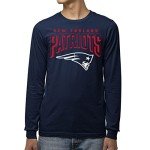 Junk Food Clothing x NFL - New England Patriots - Bold Logo - Unisex Adult Long Sleeve T-Shirt for Men and Women - Size X-Large