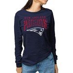Junk Food Clothing x NFL - New England Patriots - Bold Logo - Unisex Adult Long Sleeve T-Shirt for Men and Women - Size X-Large