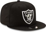 New Era NFL 9FIFTY Snapback Team Color Adjustable Hat Cap - One Size (US, Alpha, One Size, Las Vegas Raiders - Black)