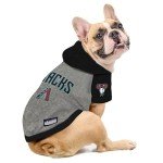 Pets First MLB Hoodie for Dogs & Cats - Arizona Diamondbacks Dog Hooded T-Shirt, X-Small. - MLB Team Color Hoody