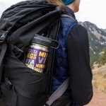 Rico Industries NFL Football Minnesota Vikings 22oz Stainless Steel Tumbler with Lid - Great For Coffee, Tea, Water or Cocktails