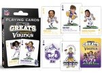 MasterPieces Playing Cards - Minnesota Vikings All-Time Greats Playing Cards - Officially Licensed Playing Card Deck for Adults, Kids, and Family